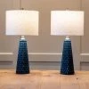 26.5" Set of Two Jameson Textured Ceramic Table Lamp Cobalt Blue - Decor Therapy 17 26.5" Set of Two Jameson Textured Ceramic Table Lamp Cobalt Blue - Decor Therapy -Loca Table Lamps Store unnamed file 190