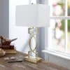 24.5" The Estelle Silverwood Table Lamp with Shade (Includes CFL Light Bulb) Gold - Decor Therapy -Loca Table Lamps Store unnamed file 194