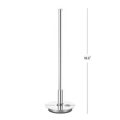JONATHAN Y 16.5" Keira Integrated Table Lamp (Includes LED Light Bulb) Silver - JONATHAN Y 5 JONATHAN Y 16.5" Keira Integrated Table Lamp (Includes LED Light Bulb) Silver - JONATHAN Y - Image 3