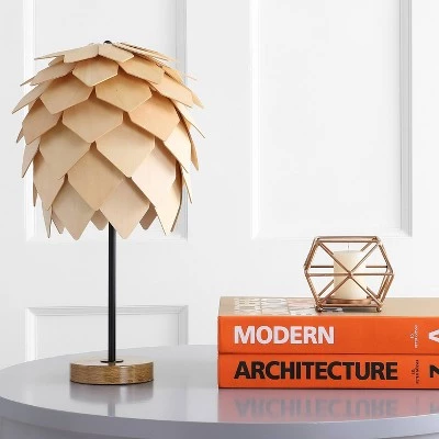 JONATHAN Y 20.5" Wood/Metal Simon Pinecone Table Lamp (Includes LED Light Bulb) Black - JONATHAN Y 4 JONATHAN Y 20.5" Wood/Metal Simon Pinecone Table Lamp (Includes LED Light Bulb) Black - JONATHAN Y - Image 2