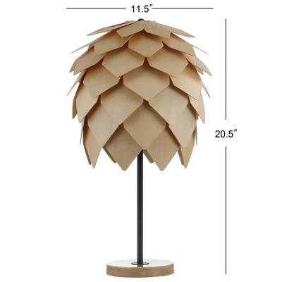 JONATHAN Y 20.5" Wood/Metal Simon Pinecone Table Lamp (Includes LED Light Bulb) Black - JONATHAN Y 5 JONATHAN Y 20.5" Wood/Metal Simon Pinecone Table Lamp (Includes LED Light Bulb) Black - JONATHAN Y - Image 3