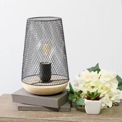 Wired Mesh Uplight Table Lamp Black - Simple Designs 5 Wired Mesh Uplight Table Lamp Black - Simple Designs - Image 3