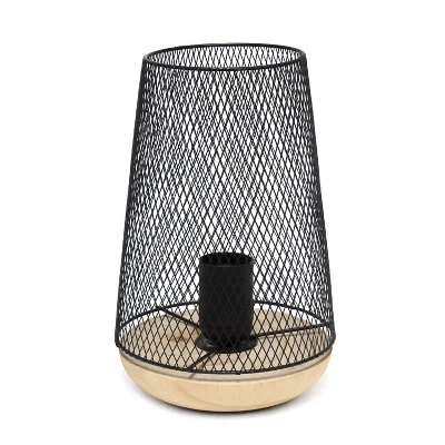Wired Mesh Uplight Table Lamp Black - Simple Designs 9 Wired Mesh Uplight Table Lamp Black - Simple Designs - Image 7