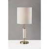 Vanessa Table Lamp Antique Brass with Textured Ceramic Cream - Adesso -Loca Table Lamps Store unnamed file 2044