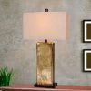2pk Hammertone Mercury Glass & Antique Brass Metal Pillar Table Lamps Brown - Fangio Lighting -Loca Table Lamps Store unnamed file 2048