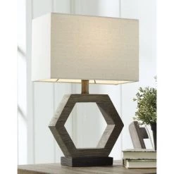 Marilu Table Lamp Gray/Brown - Signature Design by Ashley