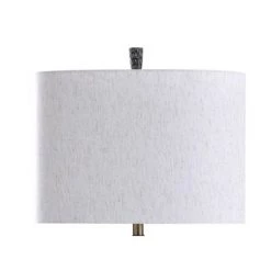 Transitional Hammered Texture Moulded Table Lamp Black/Sage - StyleCraft