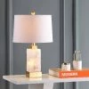 JONATHAN Y 23" Alabaster/Metal Eloise Table Lamp (Includes LED Light Bulb) White - JONATHAN Y -Loca Table Lamps Store unnamed file 2069