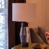 26.25" Glass and Metal Cadance Convex Table Lamp (Includes LED Light Bulb) Bronze - Decor Therapy -Loca Table Lamps Store unnamed file 2078
