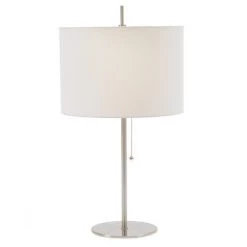 Simplistic Table Lamp Brushed Steel - Fangio Lighting