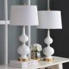 Set of 2 Myla Table Lamp (Includes LED Light Bulb) White/Gold Leaf - Safavieh -Loca Table Lamps Store unnamed file 2111