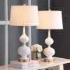 Set of 2 Myla Table Lamp (Includes LED Light Bulb) White/Gold Leaf - Safavieh -Loca Table Lamps Store unnamed file 2113
