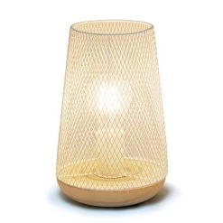 Wired Mesh Uplight Table Lamp White - Simple Designs