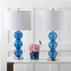 JONATHAN Y 27" (Set of 2) Bella Glass Triple-Sphere Table Lamp (Includes LED Light Bulb) Cobalt - JONATHAN Y -Loca Table Lamps Store unnamed file 2138