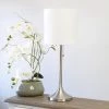 Tapered Desk Lamp with Fabric Drum Shade Silver - Simple Designs -Loca Table Lamps Store unnamed file 218