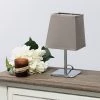Mini Table Lamp with Squared Empire Fabric Shade Gray - Simple Designs -Loca Table Lamps Store unnamed file 2187