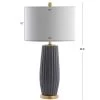 JONATHAN Y 28.5" Ceramic Roman Table Lamp (Includes LED Light Bulb) Gray - JONATHAN Y -Loca Table Lamps Store unnamed file 2198