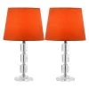 (Set of 2) 16" Erin Crystal Cube Lamp Clear (Includes CFL Light Bulb) - Safavieh -Loca Table Lamps Store unnamed file 2273