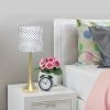 Tapered Desk Lamp with Polka Dot Fabric Drum Shade Gold - Simple Designs -Loca Table Lamps Store unnamed file 2288