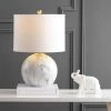JONATHAN Y 21.5" Luna Faux Marble Resin Table Lamp (Includes LED Light Bulb) White - JONATHAN Y -Loca Table Lamps Store unnamed file 2292