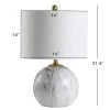 JONATHAN Y 21.5" Luna Faux Marble Resin Table Lamp (Includes LED Light Bulb) White - JONATHAN Y -Loca Table Lamps Store unnamed file 2294