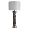 Open Work Ceramic Column Table Lamp with Acrylic Base Gray - StyleCraft -Loca Table Lamps Store unnamed file 2295