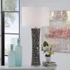 Open Work Ceramic Column Table Lamp with Acrylic Base Gray - StyleCraft -Loca Table Lamps Store unnamed file 2300