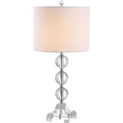23.5" Fiona Crystal Table Lamp Clear (Includes CFL Light Bulb) - Safavieh