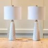 26" Set of Two Jameson Textured Ceramic Table Lamp White - Decor Therapy -Loca Table Lamps Store unnamed file 231
