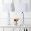 JONATHAN Y 28.5" (Set of 2) Noelle Seashell Table Lamp (Includes LED Light Bulb) White - JONATHAN Y -Loca Table Lamps Store unnamed file 2333