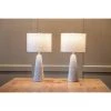 26" Set of Two Jameson Textured Ceramic Table Lamp White - Decor Therapy -Loca Table Lamps Store unnamed file 234