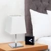 Mini Table Lamp with Squared Empire Fabric Shade White - Simple Designs -Loca Table Lamps Store unnamed file 2352