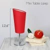 Mini Table Lamp with Angled Fabric Shade Red - Simple Designs -Loca Table Lamps Store unnamed file 2363