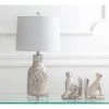 JONATHAN Y 23" Ceramic Webb Table Lamp (Includes LED Light Bulb) Gray - JONATHAN Y -Loca Table Lamps Store unnamed file 2380