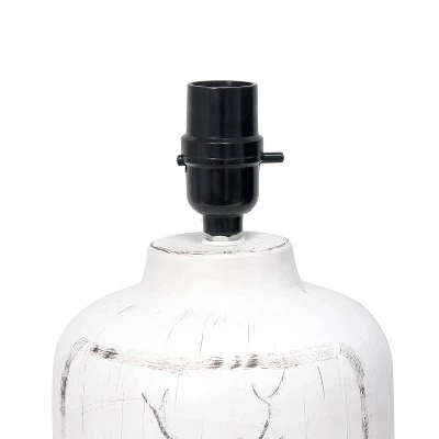 Rustic Deer Buck Nature Printed Ceramic Accent Table Lamp with Fabric Shade White - Simple Designs 7 Rustic Deer Buck Nature Printed Ceramic Accent Table Lamp with Fabric Shade White - Simple Designs - Image 5