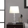 20" Modern Metal Table Lamp with Crystal Accents White - Ore International -Loca Table Lamps Store unnamed file 2421