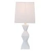 20.5" Knox Stacked Diamond Tale Lamp Satin White - Decor Therapy -Loca Table Lamps Store unnamed file 2425
