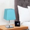 Mini Table Lamp with Squared Empire Fabric Shade Blue - Simple Designs -Loca Table Lamps Store unnamed file 2449
