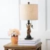 JONATHAN Y 20.5" Gaston Resin Mini Table Lamp (Includes LED Light Bulb) Brown - JONATHAN Y -Loca Table Lamps Store unnamed file 2483