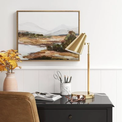 Rattan Wrapped Task Lamp (Includes LED Light Bulb) - Threshold™ 4 Rattan Wrapped Task Lamp (Includes LED Light Bulb) - Threshold™ - Image 2