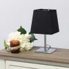 Mini Table Lamp with Squared Empire Fabric Shade Black - Simple Designs -Loca Table Lamps Store unnamed file 2565