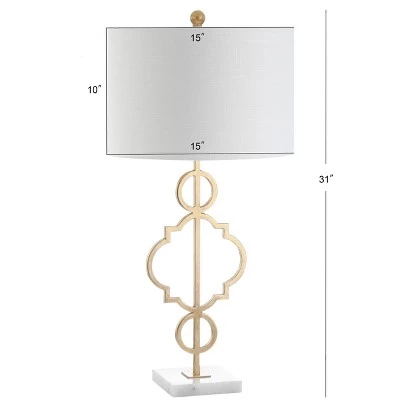JONATHAN Y 31" Metal July Table Lamp (Includes LED Light Bulb) Gold - JONATHAN Y 5 JONATHAN Y 31" Metal July Table Lamp (Includes LED Light Bulb) Gold - JONATHAN Y - Image 3
