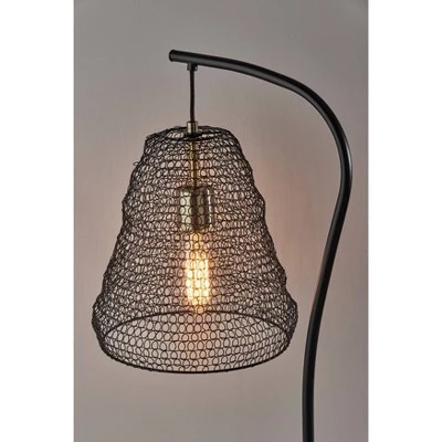 Sheridan Table Lamp with Antique Brass Accents Black - Adesso 5 Sheridan Table Lamp with Antique Brass Accents Black - Adesso - Image 3