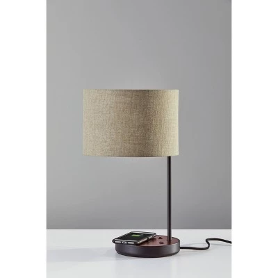 19.5" Oliver Charge Table Lamp Black - Adesso 6 19.5" Oliver Charge Table Lamp Black - Adesso - Image 4