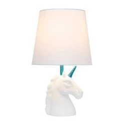 Sparkling Unicorn Table Lamp Blue/White - Simple Designs