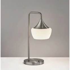 Eliza Table Lamp Silver - Adesso