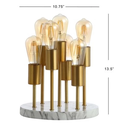 JONATHAN Y 13.5" Metal Pleiades Modern Accent Lamp (Includes LED Light Bulb) Gold - JONATHAN Y 5 JONATHAN Y 13.5" Metal Pleiades Modern Accent Lamp (Includes LED Light Bulb) Gold - JONATHAN Y - Image 3