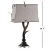 JONATHAN Y 29.5" Resin/Crystal Antler Rustic Table Lamp (Includes LED Light Bulb) Brown - JONATHAN Y -Loca Table Lamps Store unnamed file 2678