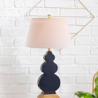 JONATHAN Y 29" Ceramic/Resin Carter Table Lamp (Includes Energy Efficient Light Bulb) - JONATHAN Y Blue 7 JONATHAN Y 29" Ceramic/Resin Carter Table Lamp (Includes Energy Efficient Light Bulb) - JONATHAN Y Blue - Image 5