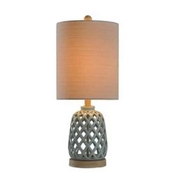Ceramic Table Lamp Blue - StyleCraft